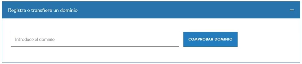 Comprobación del dominio durante la contratación del hosting
